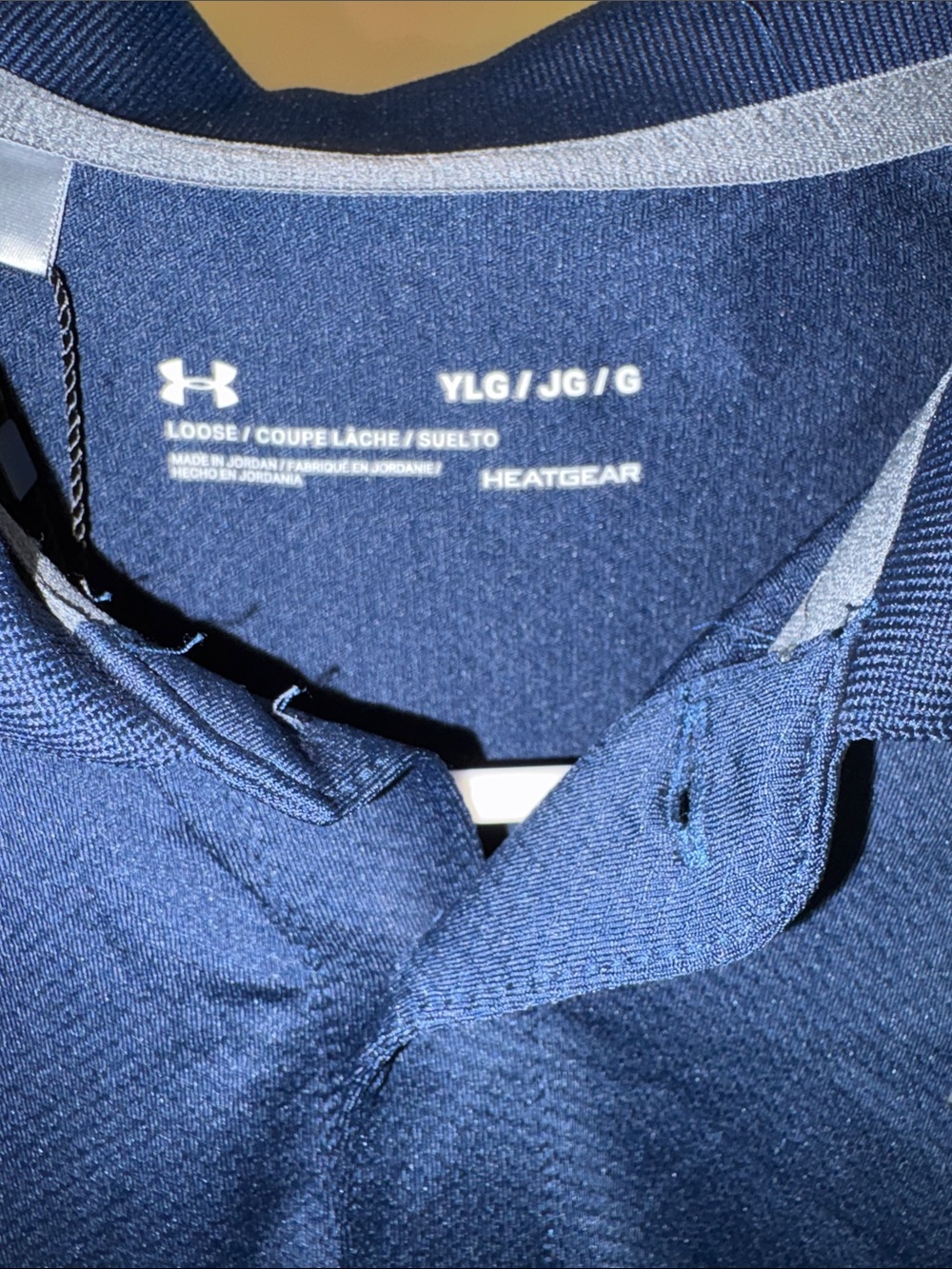 Under Armour Navy Polo with Contrast Logo
